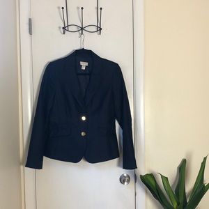 Navy Blazer with Gold Buttons